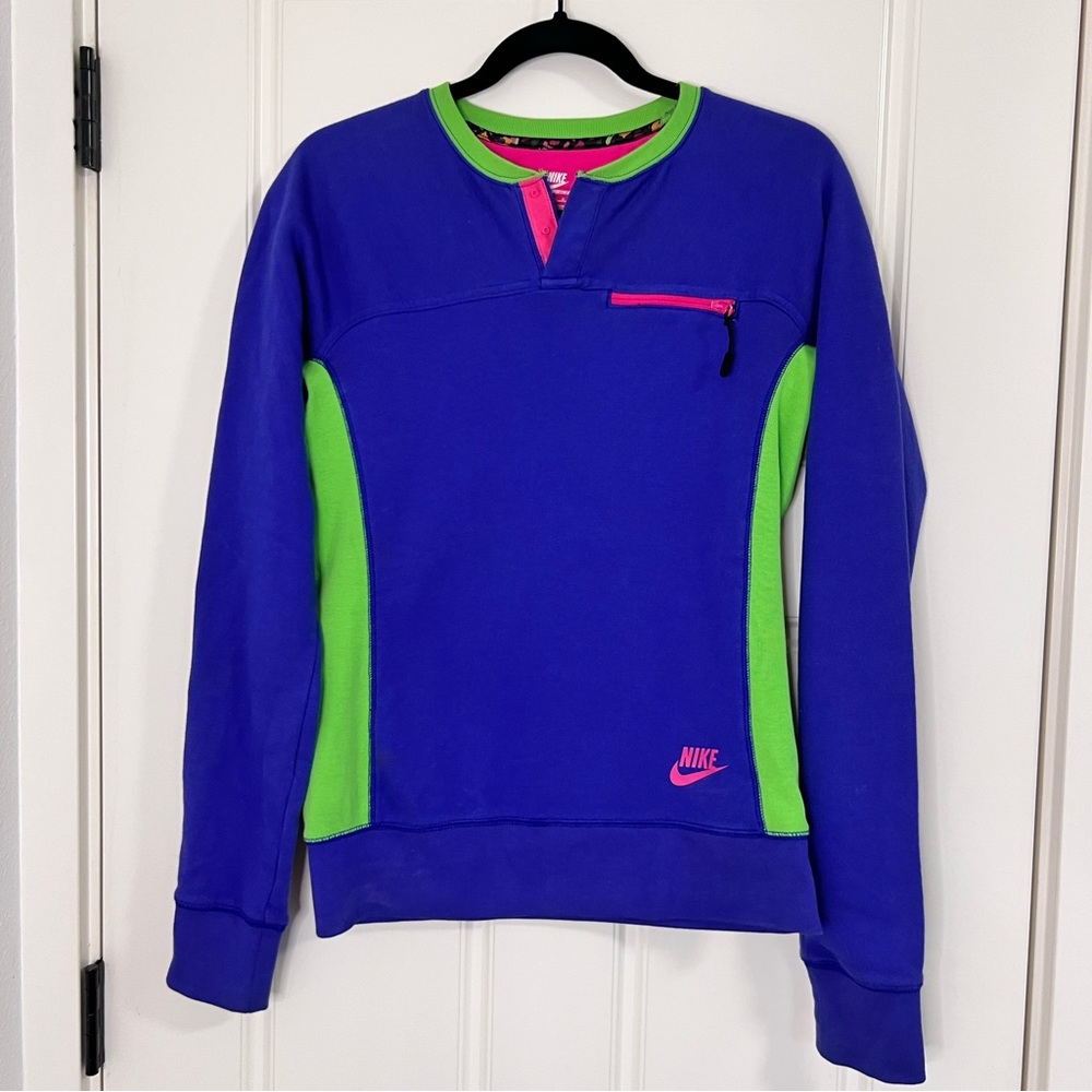 Rare Nike Neon Crewneck Pullover